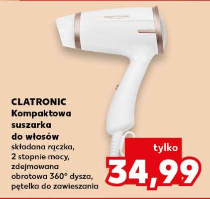 CLATRONIC Kompaktowa suszarka do włosów