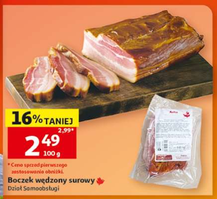 Boczek wędzony surowy