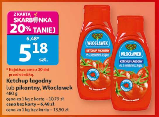 Ketchup łagodny lub pikantny Włocławek