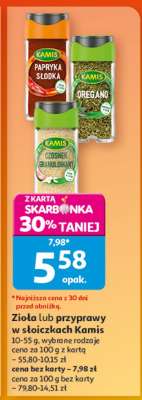Zioła lub przyprawy w słoiczkach Kamis