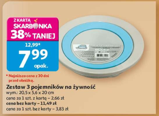 Zestaw 3 pojemników na żywność