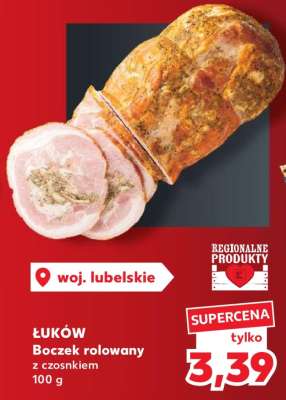 ŁUKÓW Boczek rolowany z czosnkiem
