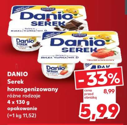 DANIO Serek homogenizowany