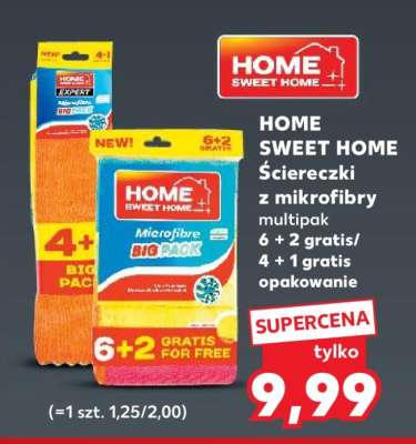 HOME SWEET HOME Ściereczki z mikrofibry multipak