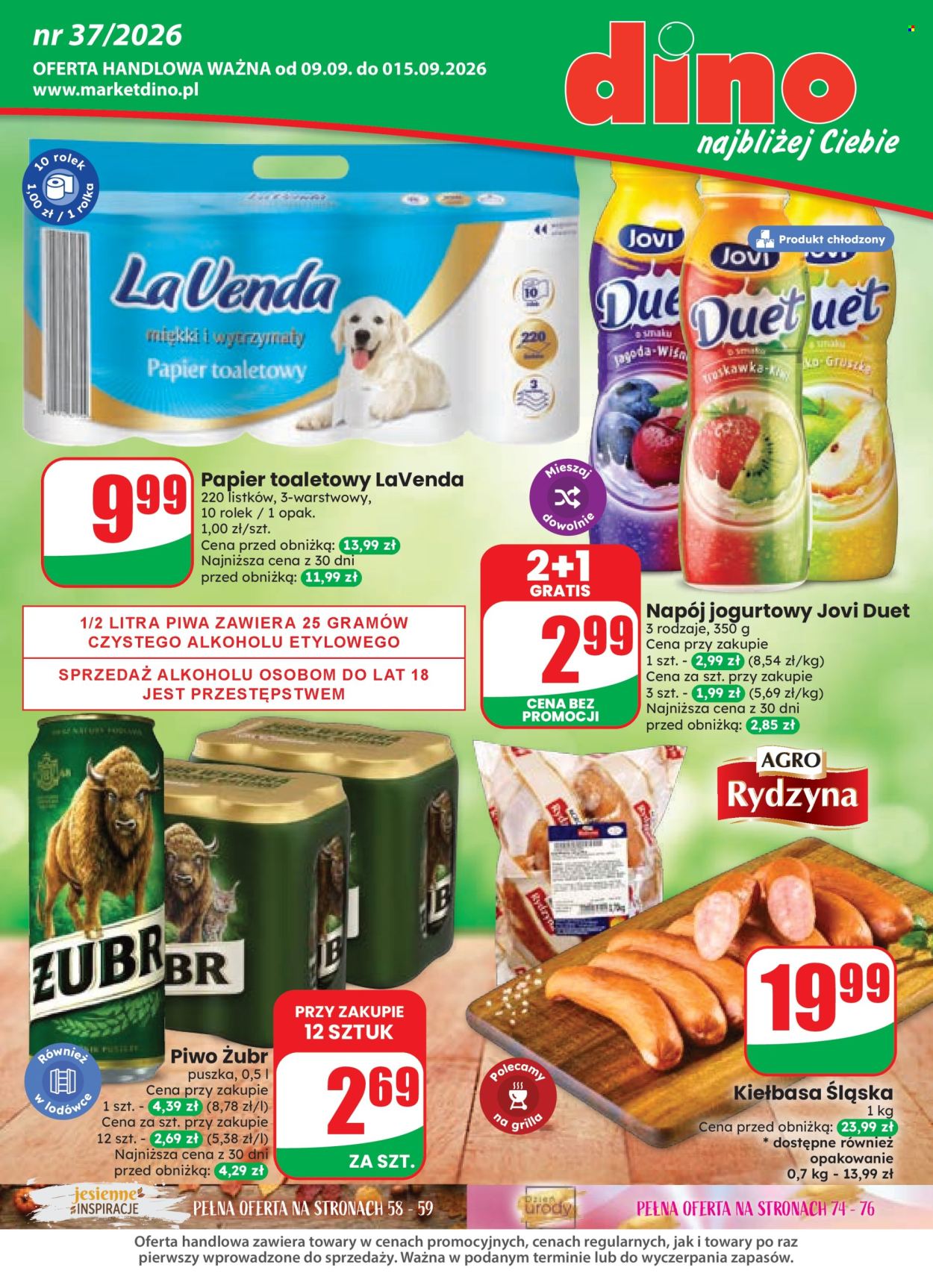 Gazetka Dino - 9.9.2026. - 15.9.2026.. Strona 1