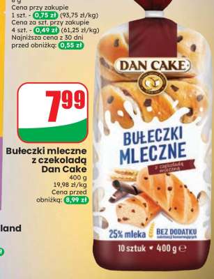 Bułeczki mleczne z czekoladą Dan Cake