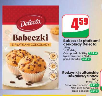 Babeczki z płatkami czekolady Delecta
