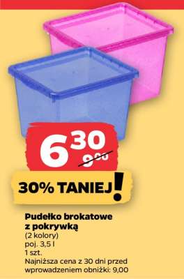 Pudełko brokatowe z pokrywką