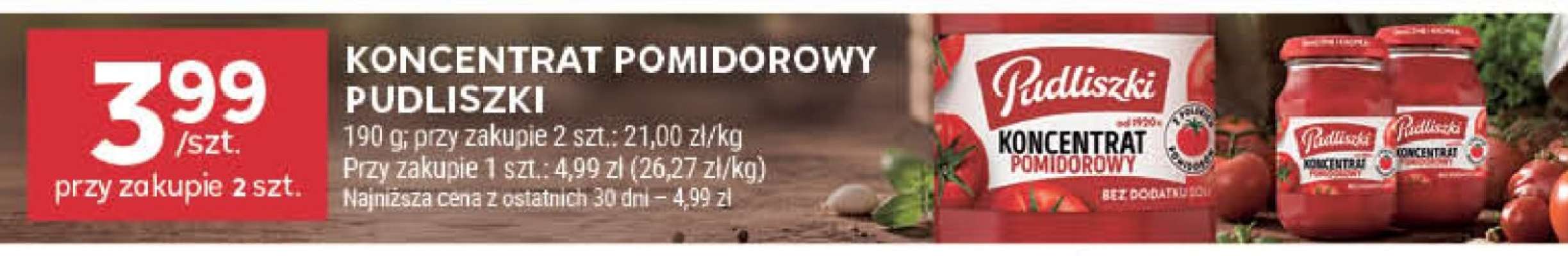 Koncentrat pomidorowy Pudliszki