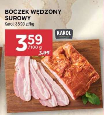 Boczek wędzony surowy