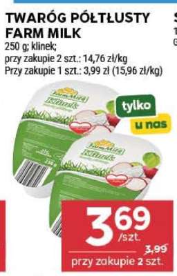 Twaróg półtłusty Farm Milk