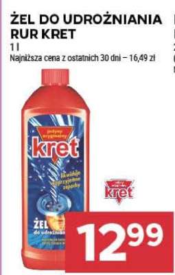 Żel do udrożniania rur KRET