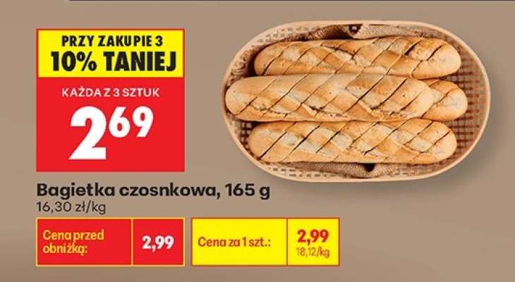 Bagietka czosnkowa 165 g