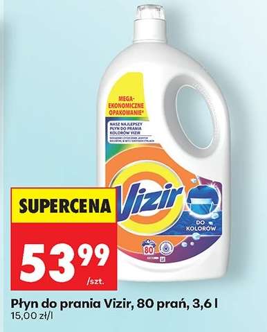 Płyn do prania Vizir, 80 prań, 3,6 l