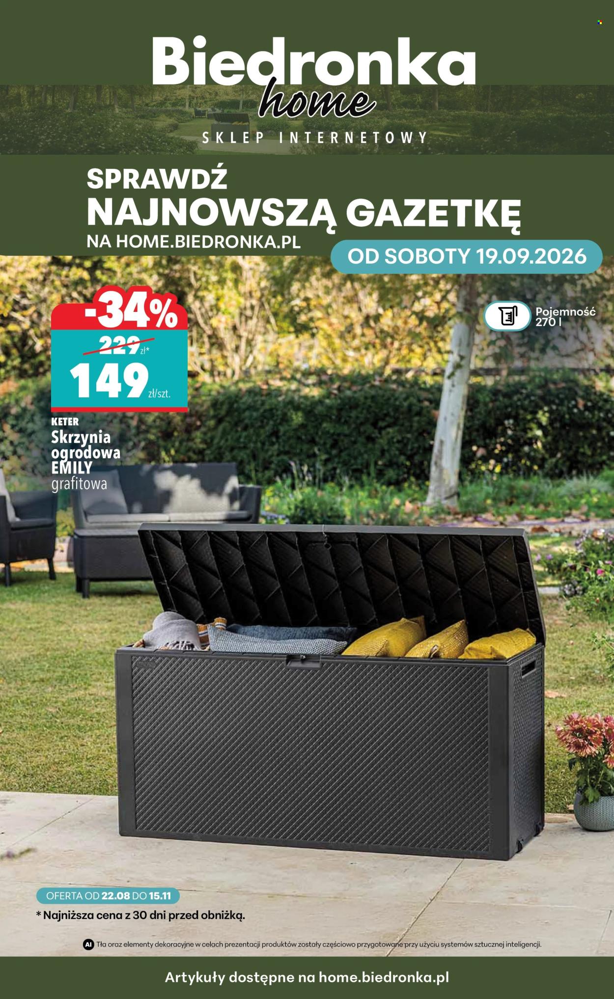 Gazetka Biedronka - 19.9.2026. - 31.10.2026.. Strona 1