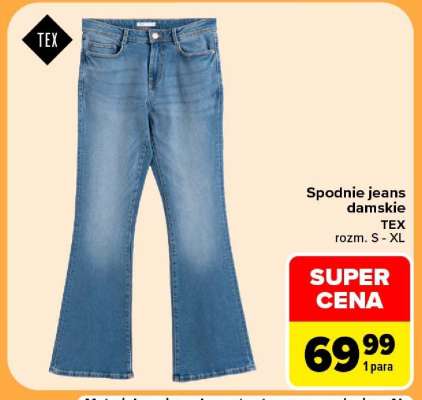 Spodnie jeans damskie