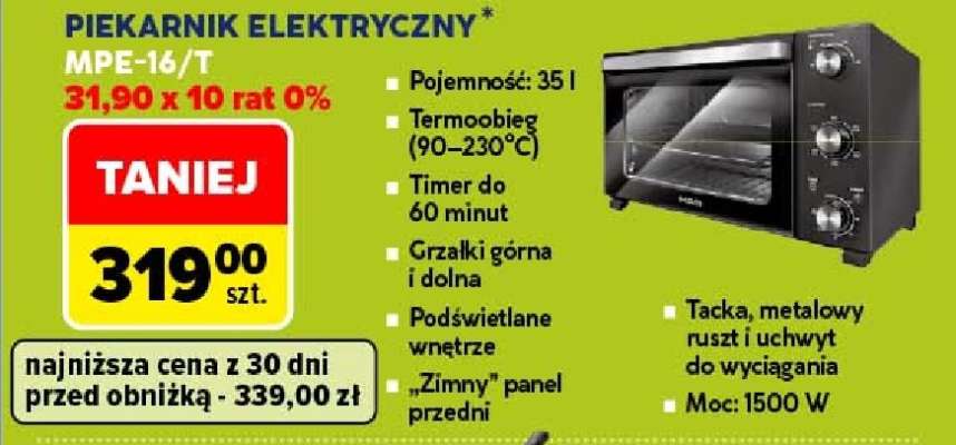 PIEKARNIK ELEKTRYCZNY MPE-16/T