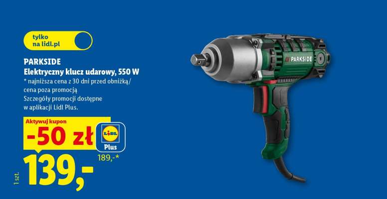 PARKSIDE Elektryczny klucz udarowy, 550 W