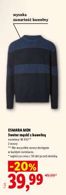 ESMARA MEN Sweter męski z bawełną