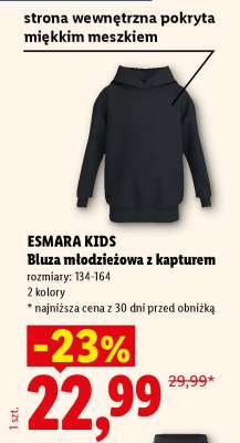 ESMARA KIDS Bluza młodzieżowa z kapturem
