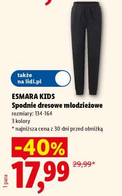 ESMARA KIDS Spodnie dresowe młodzieżowe