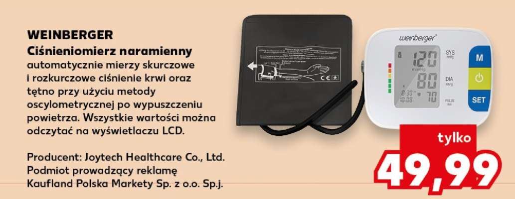 WEINBERGER Ciśnieniomierz naramienny