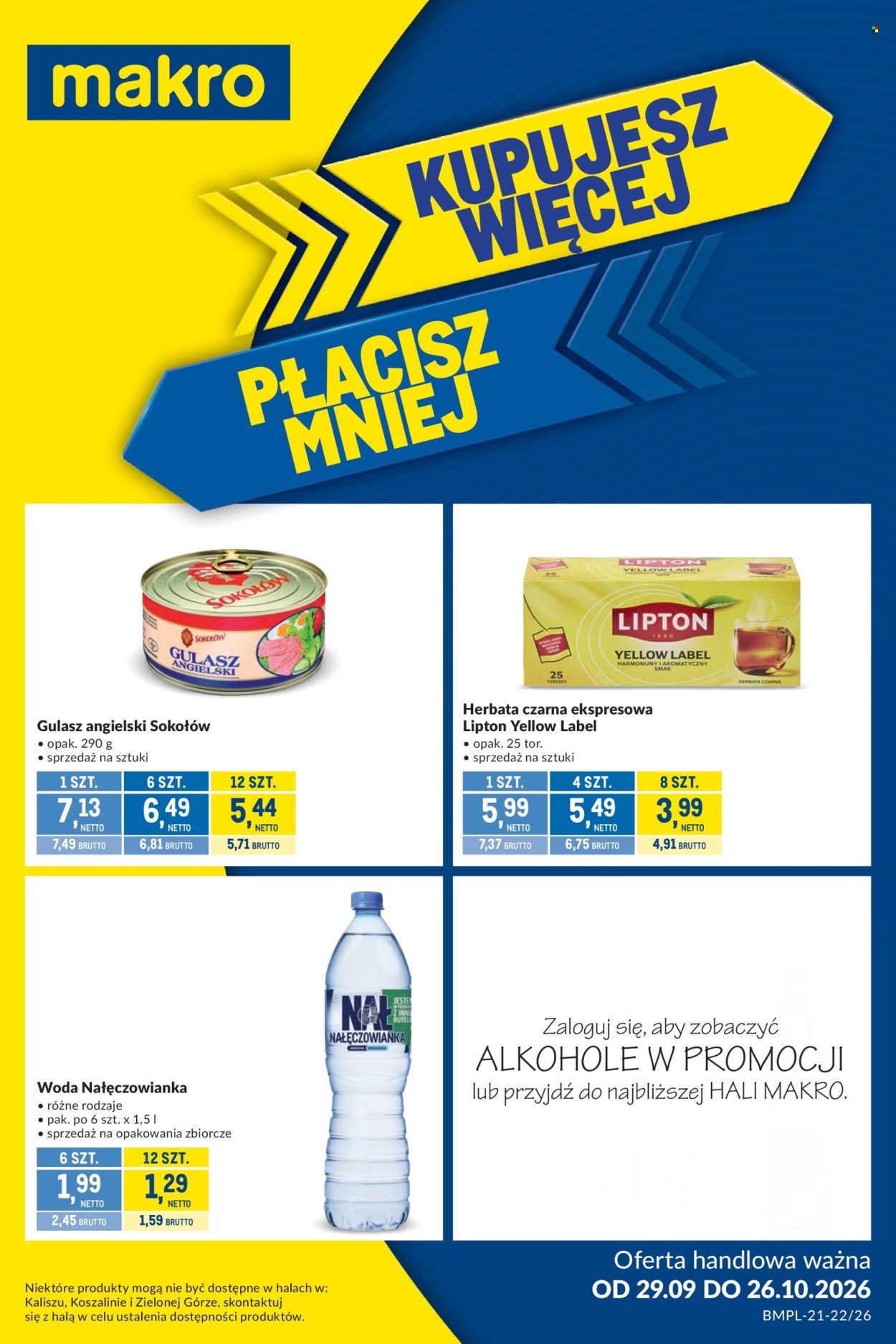 Gazetka Makro - 29.9.2026. - 26.10.2026.. Strona 1