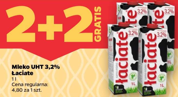 Mleko UHT 3,2% Łaciate