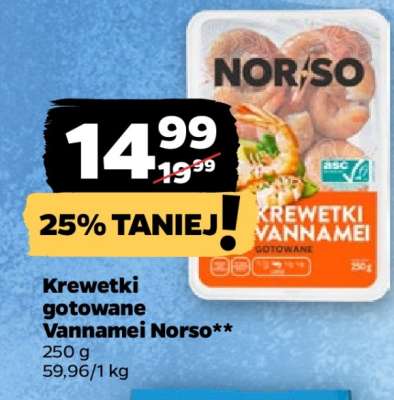 Krewetki gotowane Vannamei Norso