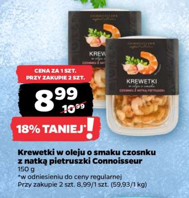 Krewetki w oleju o smaku czosnku z natką pietruszki Connoisseur