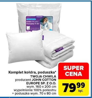 Komplet kołdra, poduszka* TWOJA CHWILA