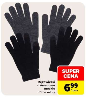 Rękawiczki dzianinowe męskie