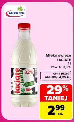 Mleko ŚWIEŻE ŁACIATE
