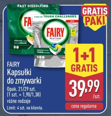 FAIRY Kapsułki do zmywarki