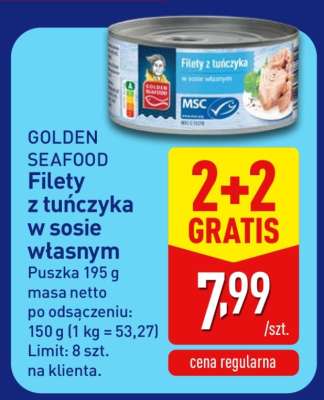 GOLDEN SEAFOOD Filety z tuńczyka w sosie własnym