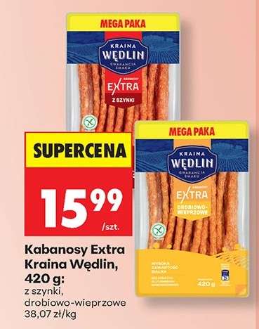 Kabanosy Extra Kraina Wędlin, 420 g
