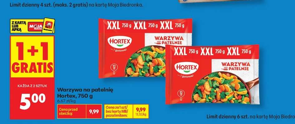 Warzywa na patelnię Hortex, 750 g
