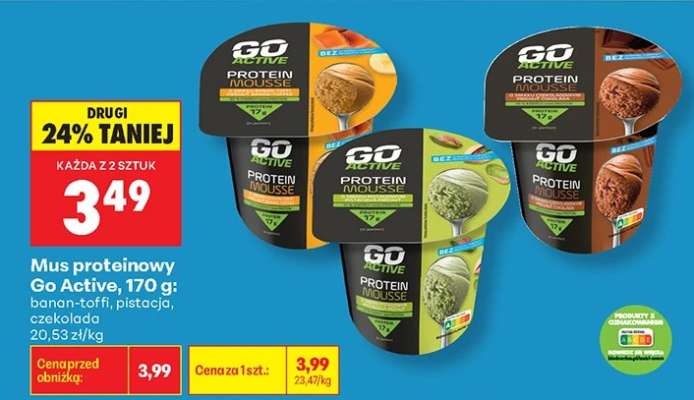 Mus proteinowy Go Active, 170 g