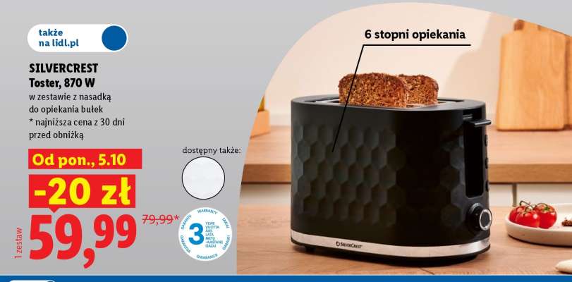 SILVERCREST Toster, 870 W