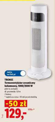 TRONIC Termowentylator ceramiczny kolumnowy, 1000/2000 W