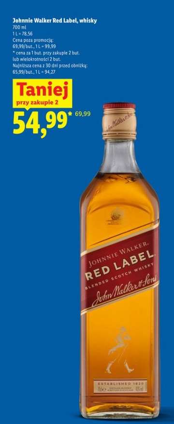JOHNNIE WALKER RED LABEL Whisky