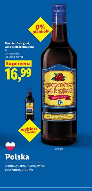 Grzaniec Galicyjski, wino dealkoholizowane