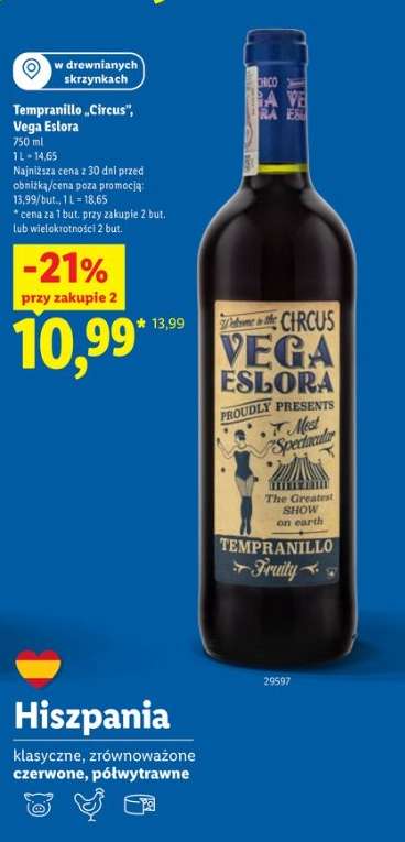 Tempranillo „Circus”, Vega Eslora