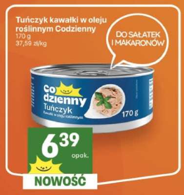 Tuńczyk kawałki w oleju roślinnym Codzienny