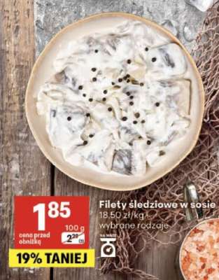 Filety śledziowe w sosie
