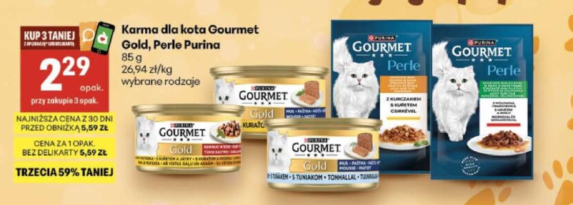 Karma dla kota Gourmet Gold, Perle Purina