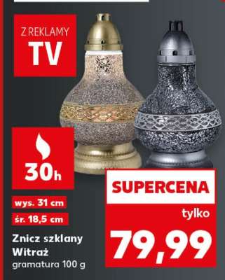 Znicz szklany Witraż