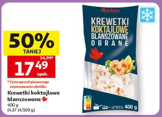 Krewetki koktajlowe blanszowane
