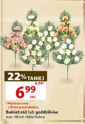 Bukiet róż lub goździków
