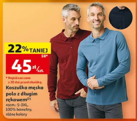 Koszulka męska polo z długim rękawem